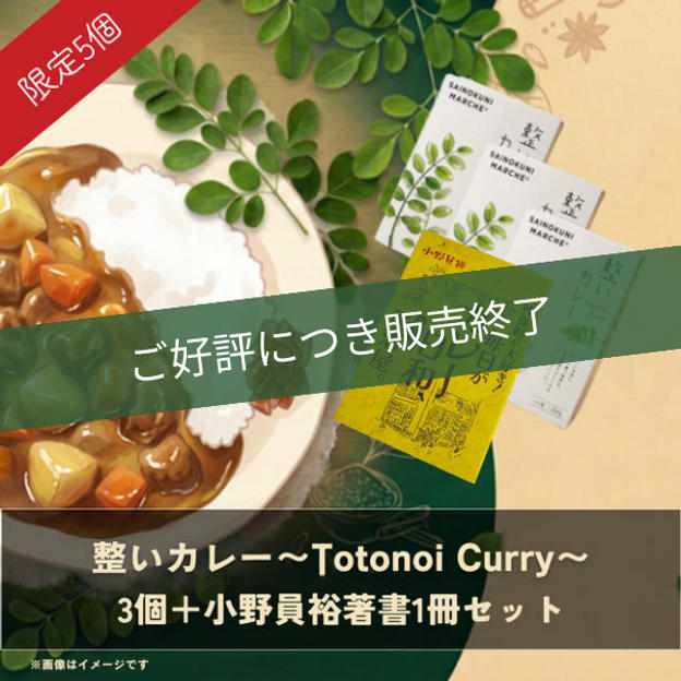 【IBUSHIGIN限定販売】整いカレー～Totonoi Curry～ 3個＋小野員裕著書1冊セット