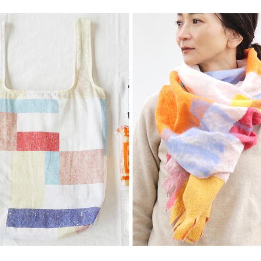 エコバック＋ウールストールのセット