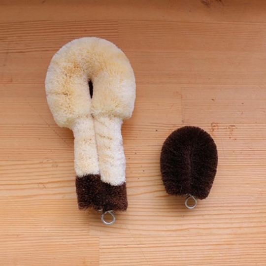 【新商品 猫用たわし（typeC）+棕櫚たわし（sizeS）】