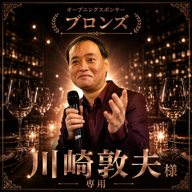 川崎敦夫様 専用 オープニングスポンサー【ブロンズ】