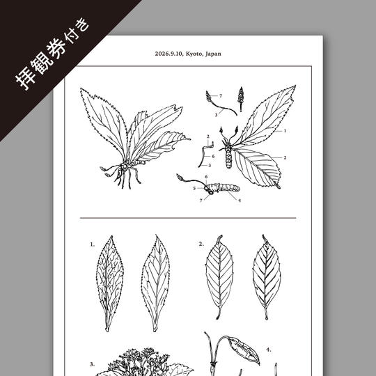 【CF限定】一休寺オリジナル「いきもの」制作構想手帳の絵柄を用いた手ぬぐい