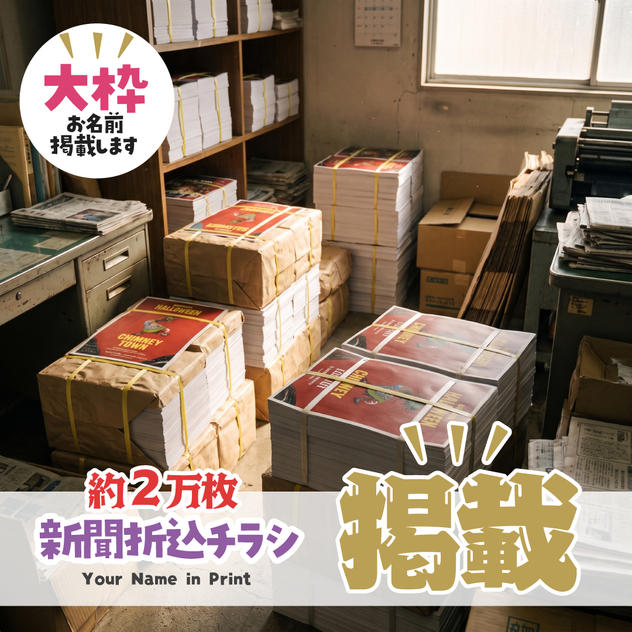 協賛 新聞折込チラシ（大）