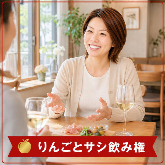 【限定3枠】りんごサシ飲み権
