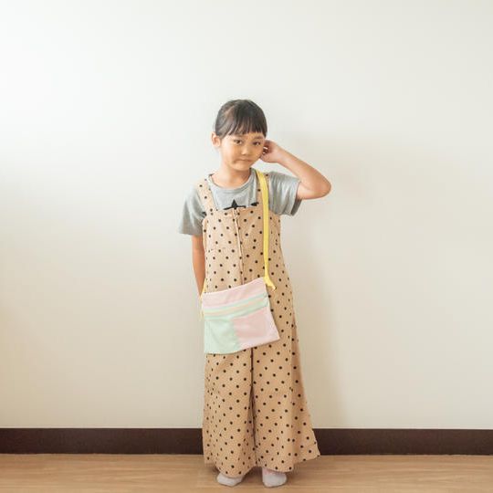 【緊急企画おうち時間充実パック！】色いろサコッシュ（ピンク×ミントグリーン）＋お礼のメール