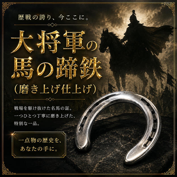 大将軍の馬の蹄鉄（磨き上げ仕上げ）