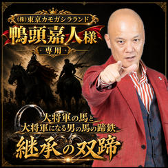 【鴨頭喜人様専用】大将軍の馬と大将軍になる男の馬の蹄鉄　継承の双蹄