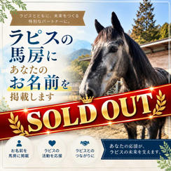 ラピスの馬房にお名前を掲載します