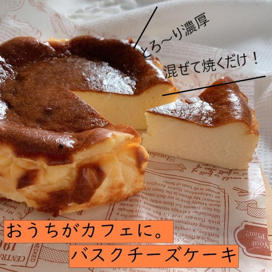 【送料無料】「バスクチーズケーキ」おやつ教室便