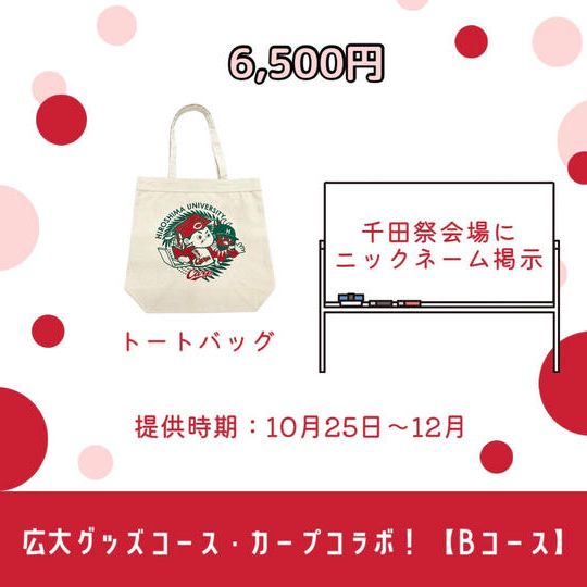 広大グッズコース・カープコラボ！【Bコース】