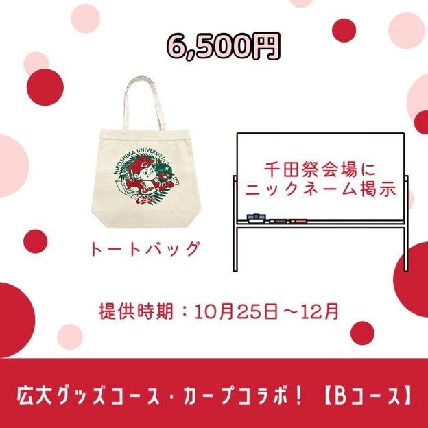 広大グッズコース・カープコラボ！【Bコース】