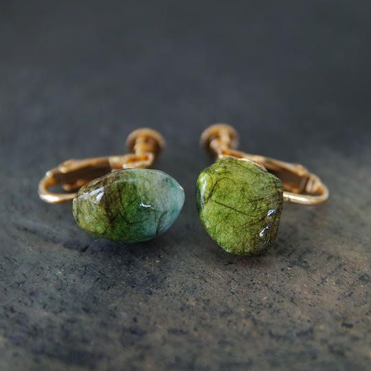 【 写光石のかけら（出雲大社の光）｜イヤリング / ピアス 】