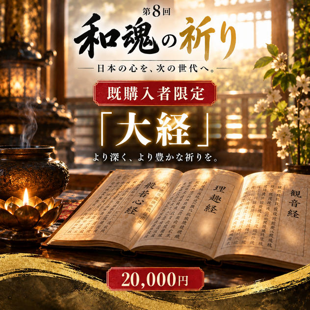 【既購入者限定】「和魂の祈り」大經・完全版 特別ご案内