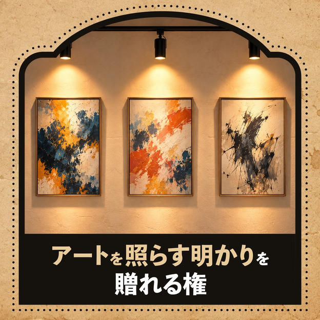 アートを照らす明かりを贈れる権