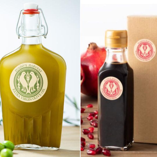 搾りたてオリーブオイル500ml＋ざくろヴィネガーセット