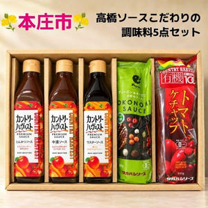 高橋ソース こだわりの調味料5点セット
