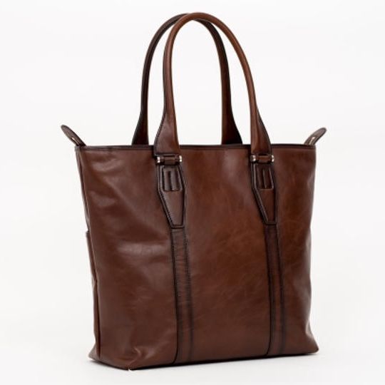 【超早割33%OFF】本革トートバッグ (ブラウン)
