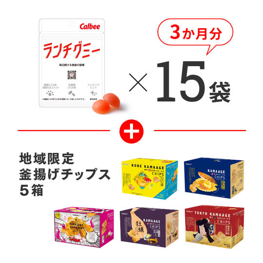 お試し３か月＋地域限定釜揚げチップス5箱
