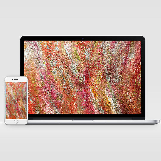 【第二弾・一心】PCやスマホの待受に！”つながるピース”オリジナル絵画・高画質画像データ