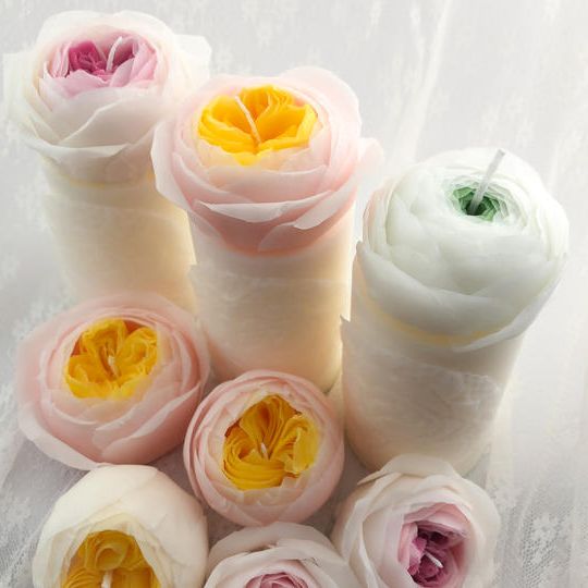 レースキャンドルセット