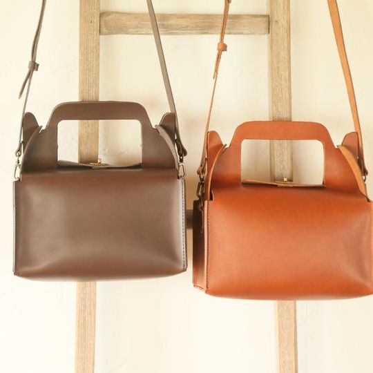 【クラファン限定割！20％オフ】【かばん職人応援コース】ケーキの箱みたいなバッグ☆アボカド試食特典付き☆			 			