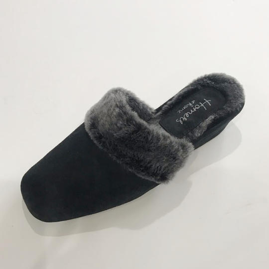 ④『5名様限定』10％OFF L's/ スエード×ムートン/ Off Black (墨黒)×Grey