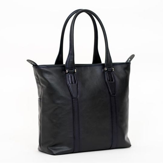 【早割25%OFF】本革トートバッグ (ブラック)