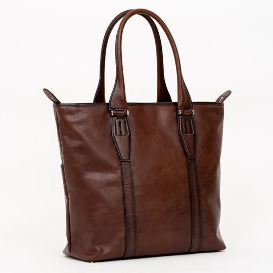 【早割25%OFF】本革トートバッグ (ブラウン)