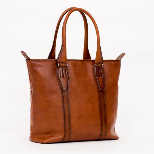 【早割25%OFF】本革トートバッグ (キャメル)