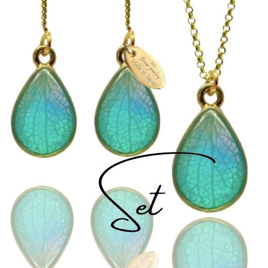 大航海の雫－大人のドリームキャッチャーピアス＆ネックレスSET