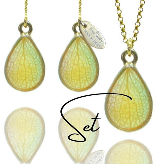 ビタミン果実の雫－大人のドリームキャッチャーピアス＆ネックレスSET