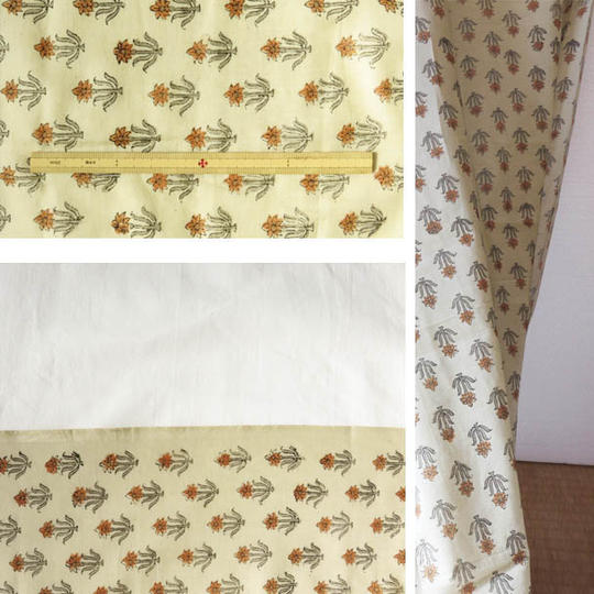 あたらしい襦袢・ジパン(柄・黄色地に水仙が規則的に並ぶ)とジパンカタログ