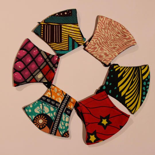 ケニアデザインマスク＋ケニア小物