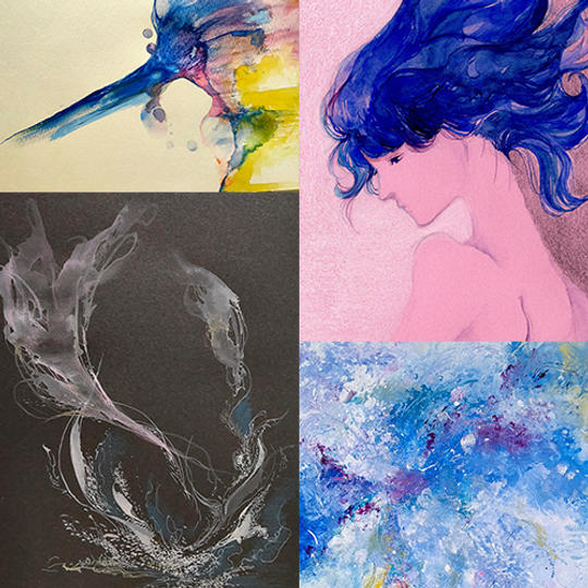 【オーダー絵画】小さいキャンバス・F0サイズ（額装・送料込み）