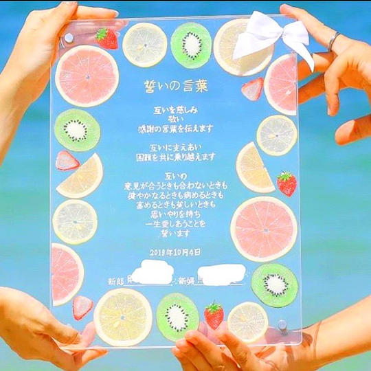 【手作りキット】フォトフレーム製作用 押しフルーツ詰め合わせ（A5）