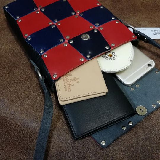 オーダーメイド・本革ミニショルダーバッグ　BLACKベース