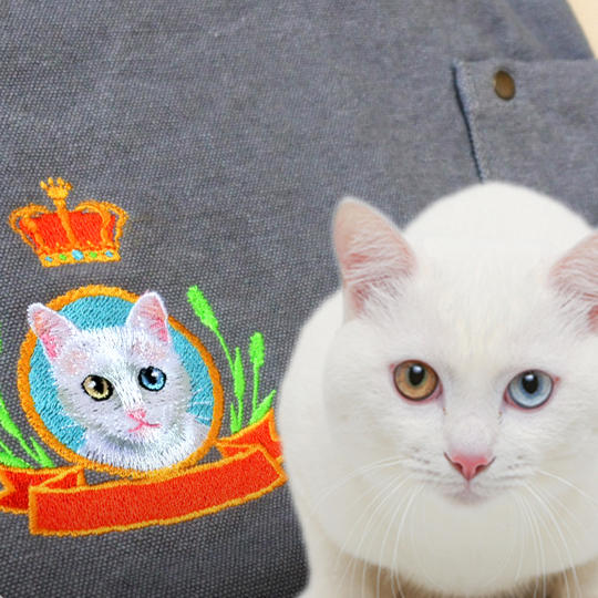 【うちの子オーダー】エンブレム刺繍トートバッグ