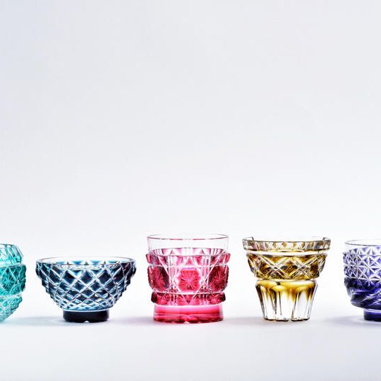 型変り酒器5客揃「花宵」