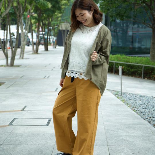 プラスサイズベイカーパンツ