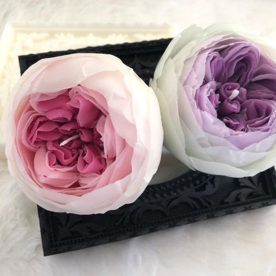 【オーダーメイド】ローズとフレームキャンドル