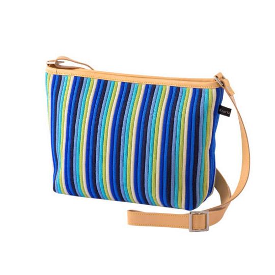 【早割15%OFF】毛混デザインバッグ(ブルー)