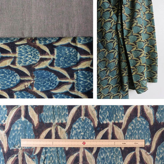 ジパン（47）バグルー産天然染料を使った大きなチューリップのジパンとカタログのセット