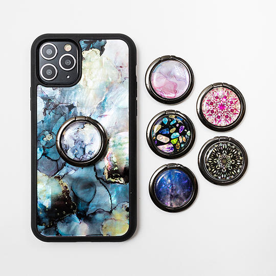 螺鈿アートスマホリング｜Creema SPRINGS限定 選べる６アート