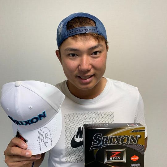 青木功会長のお礼状+出水田大二郎選手のグッズ抽選権利付き
