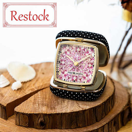 【再追加】アートクロック「フラワーファンタジー・ブラッドピンク」｜Creema SPRINGS限定