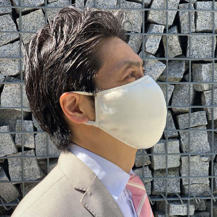 シルク100%フェイスフィットマスクLサイズ - (株式会社エレグランス