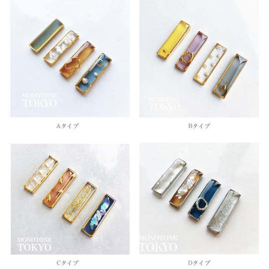 【4種類から選べる】アシンメトリーピアス＆イヤリング