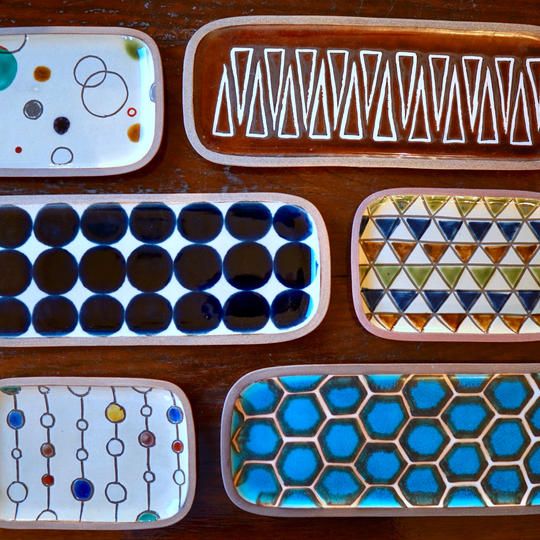 角皿　小3枚＋長3枚セット