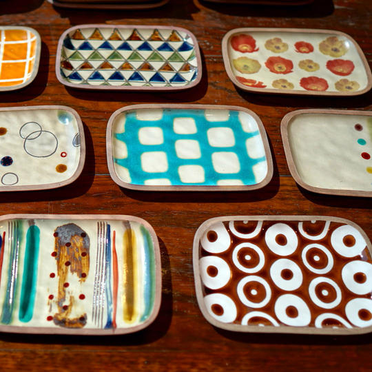 角皿　小サイズ4枚セット／長サイズ3枚セット／大サイズ2枚セット