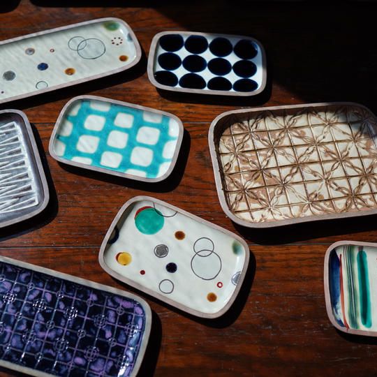 角皿　小サイズ６枚セット／長サイズ4枚セット／大サイズ3枚セット