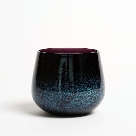 【名入れ可】新・小樽焼 蓮葉氷 ロックグラス